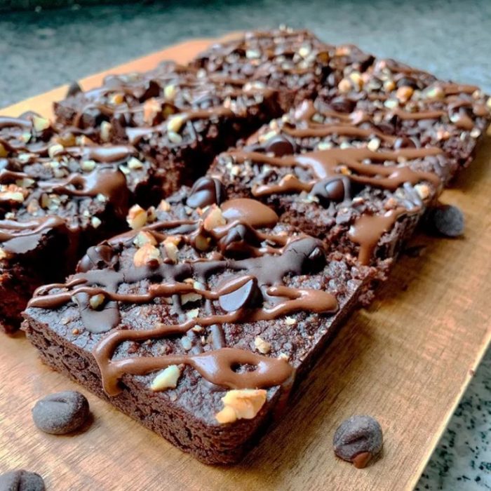 Dark Hazelnut Brownies (Veganos)